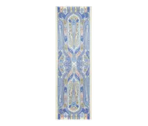 Bedruckter Schal Aus Kaschmir Und Seide, Damen, Hellblau