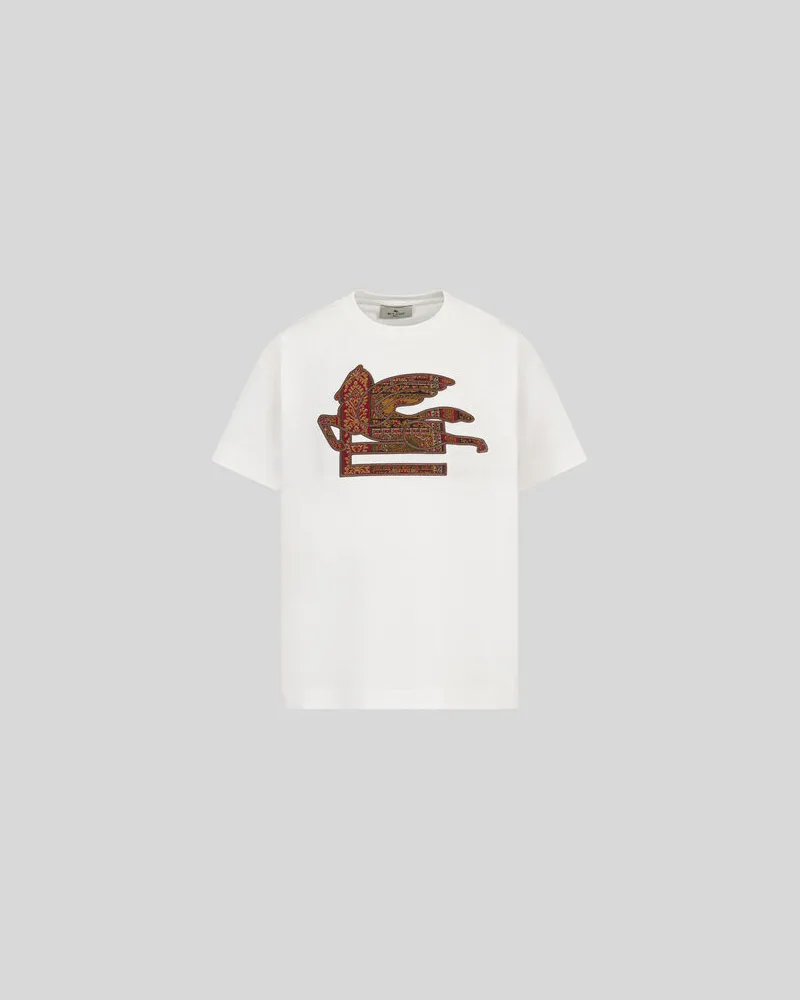 Etro T-shirt Prints Legacy Mit Pegaso, Größe 
