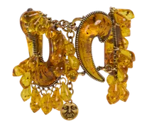 Paisley-armband Mit Tropfen, Damen, Gelb