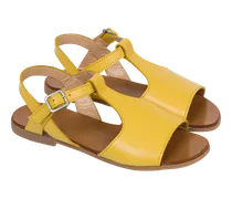 Sandalen Mit Riemchen, Gelb, Größe