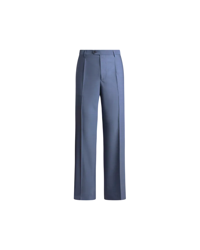 Etro Sartoriale Hose Aus Wolle, Herren, Blau, Größe Blau