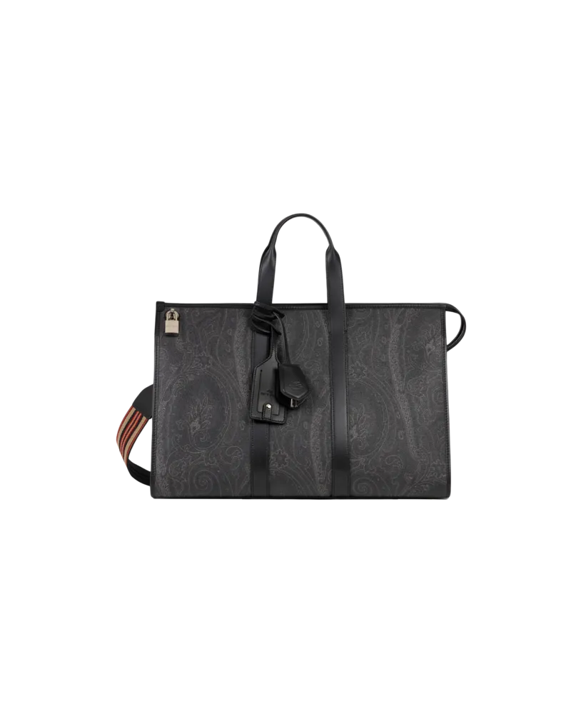 Etro Reisetasche Arnica, Herren, Schwarz Schwarz