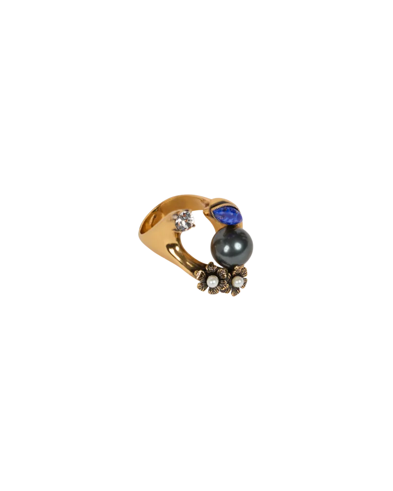 Etro Ring Mit Applikationen, Damen, Gold Gold