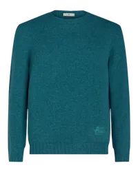 Etro Pullover Aus Kaschmir Mit Logo, Herren, Grün Grün