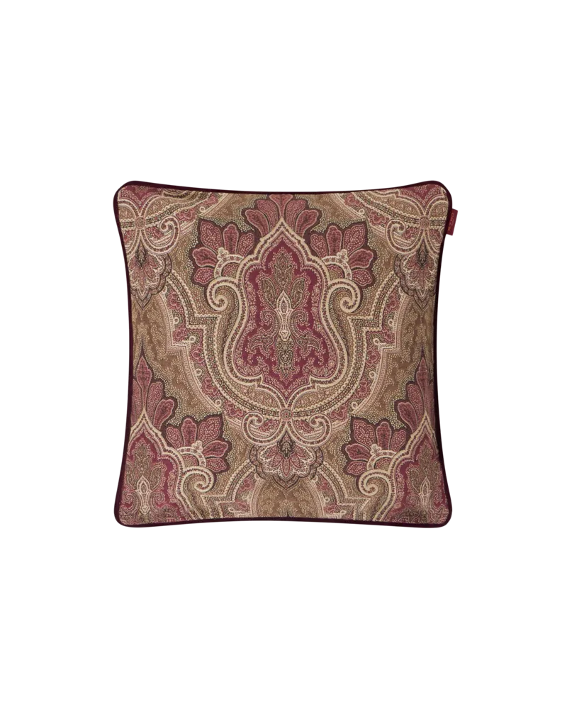 Etro Jacquard Cushion With Scarf Motif, Bordeaux Bordeaux