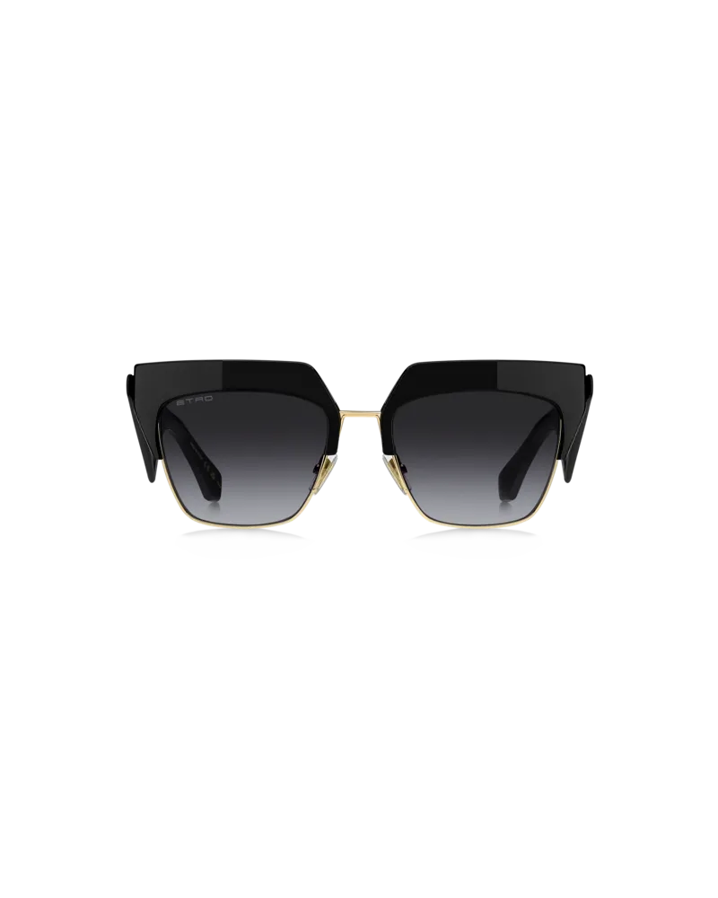 Etro Sonnenbrille Etroclub, Damen, Schwarz Schwarz