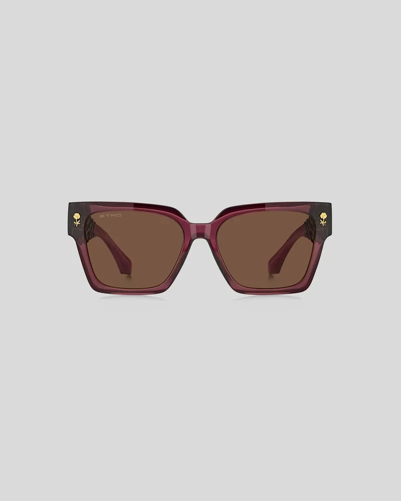 Etro Sonnenbrille Colour Stripes, Damen, Violett Violett