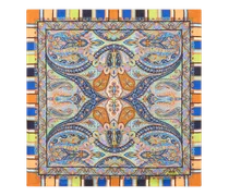 Einstecktuch Aus Seide Mit Blumenmotiv, Herren, Multicolor