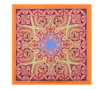 Einstecktuch Aus Seide Mit Paisleymuster, Herren, Orange