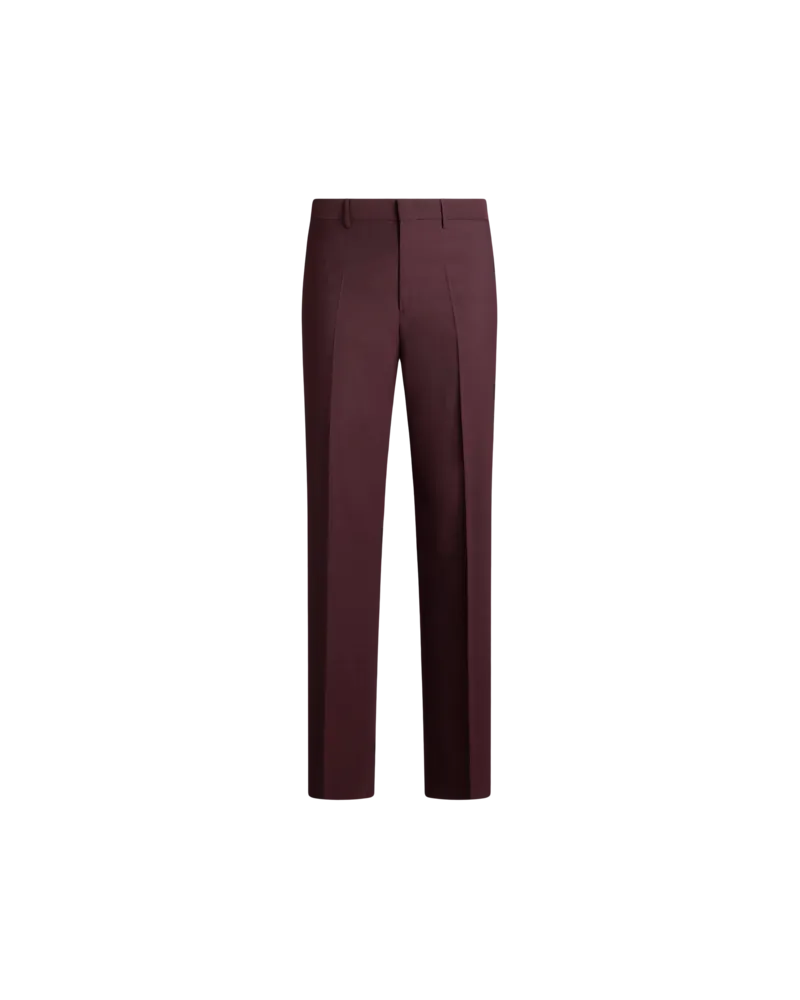 Etro Hose Mit Geradem Bein Aus Wolle, Herren, Rot, Größe Rot