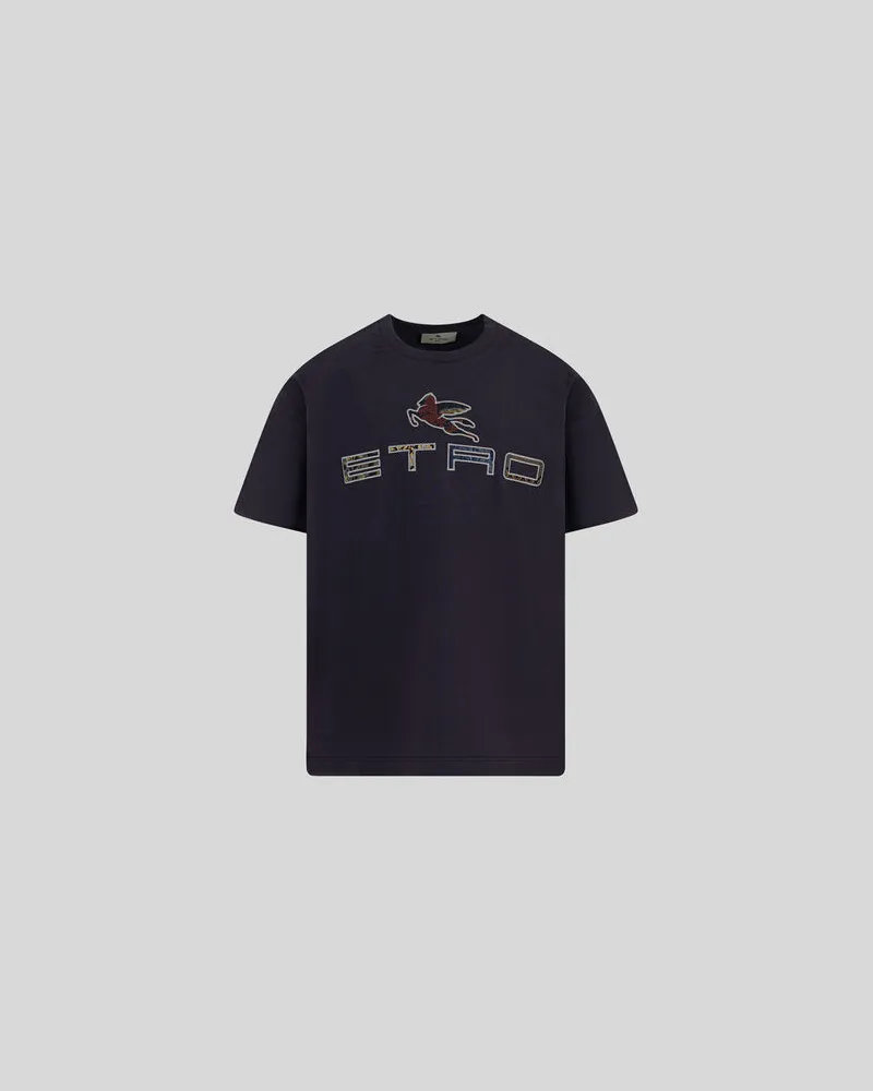 Etro T-shirt Prints Legacy Mit Logo, Größe 