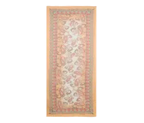 Schal Aus Einer Leinenmischung Mit Floralem Paisley-motiv, Herren, Orange