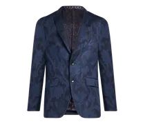 Jacquard-blazer Mit Floralem Rankenmuster, Herren, Navyblau, Größe