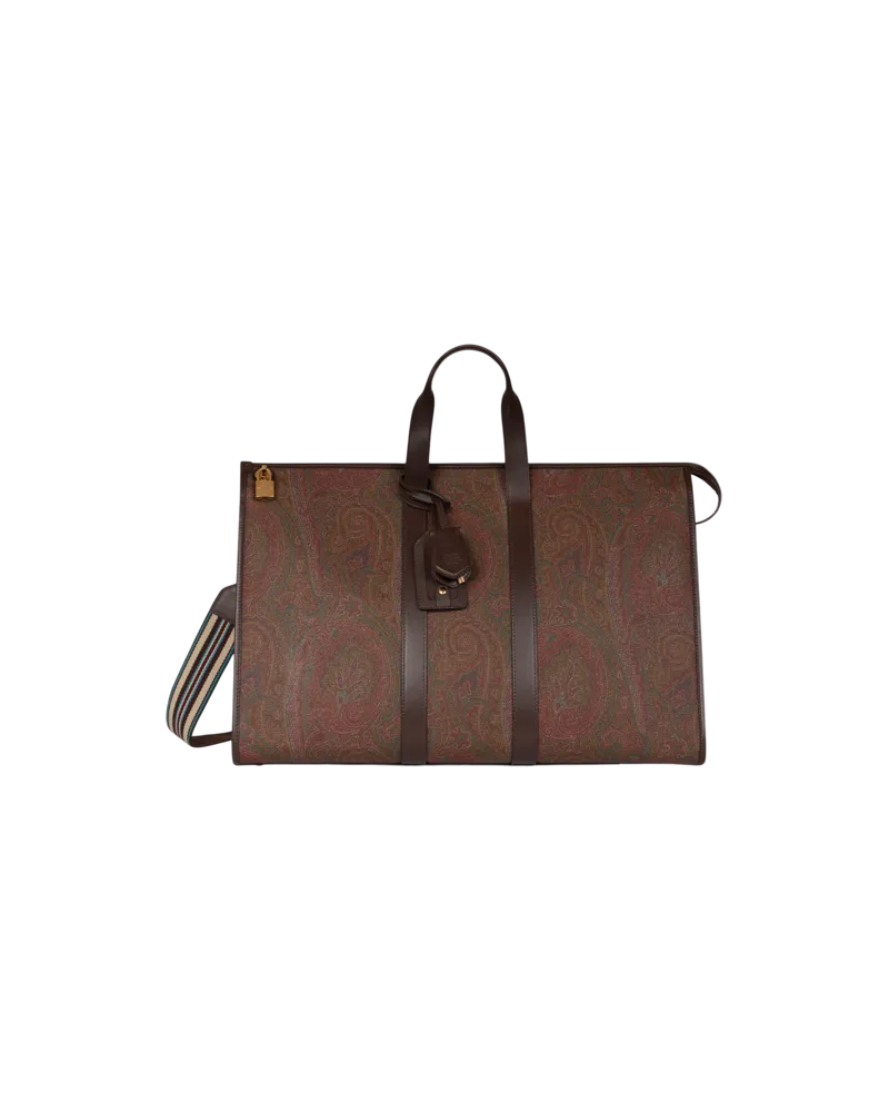 Etro Reisetasche Arnica Gross, Herren, Braun Braun