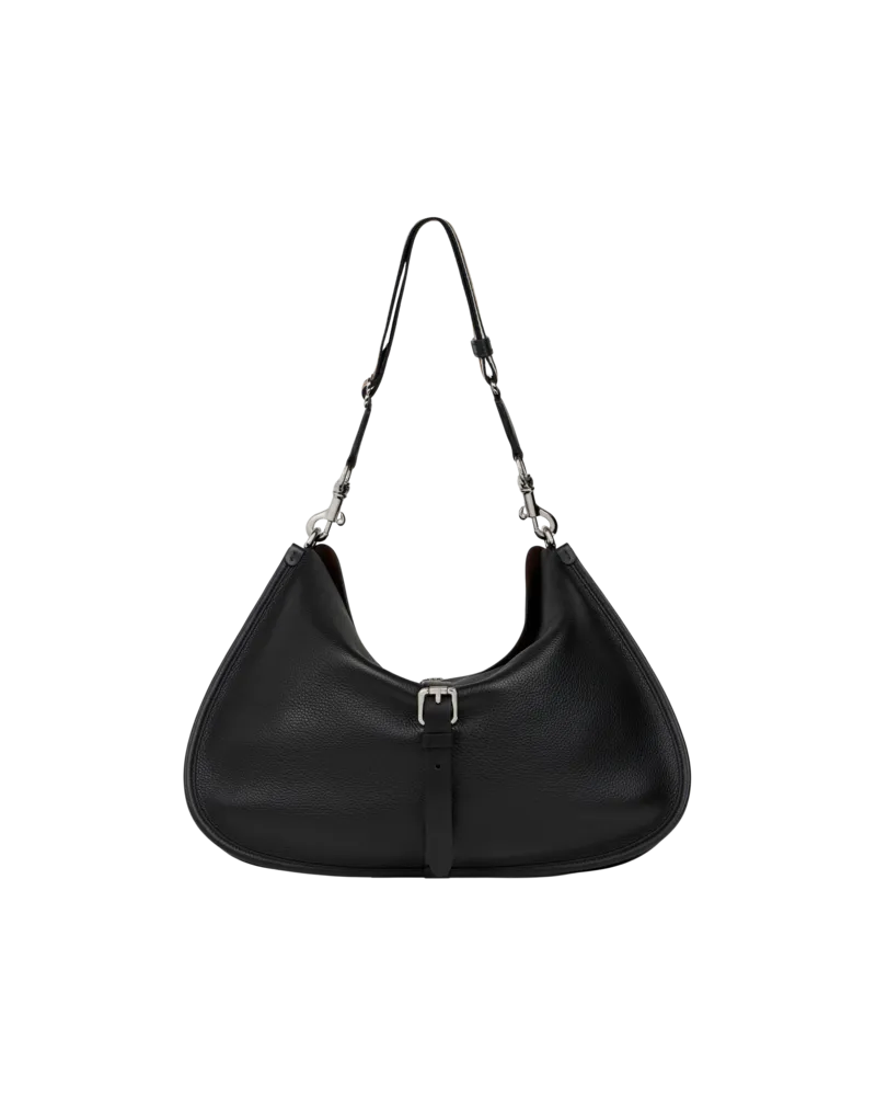 Etro Maxi-tasche Pony Aus Gewalktem Leder, Herren, Schwarz Schwarz