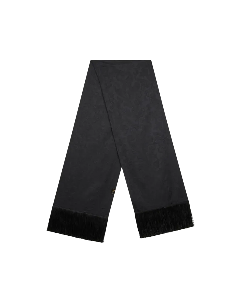 Etro Schal Mit Floralem Paisleymuster Und Fransen, Herren, Schwarz Schwarz
