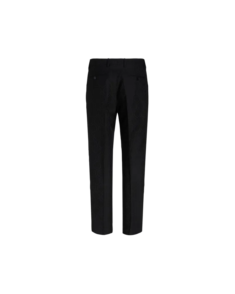 Etro Hose Aus Baumwoll-woll-jacquard, Herren, Schwarz, Größe Schwarz