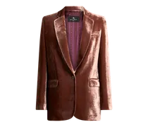 Jacke Aus Samt, Damen, Rosa, Größe