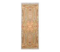Schal Aus Einer Kaschmirmischung Mit Floralem Motiv, Damen, Beige