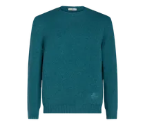 Pullover Aus Kaschmir Mit Logo, Herren, Grün, Größe