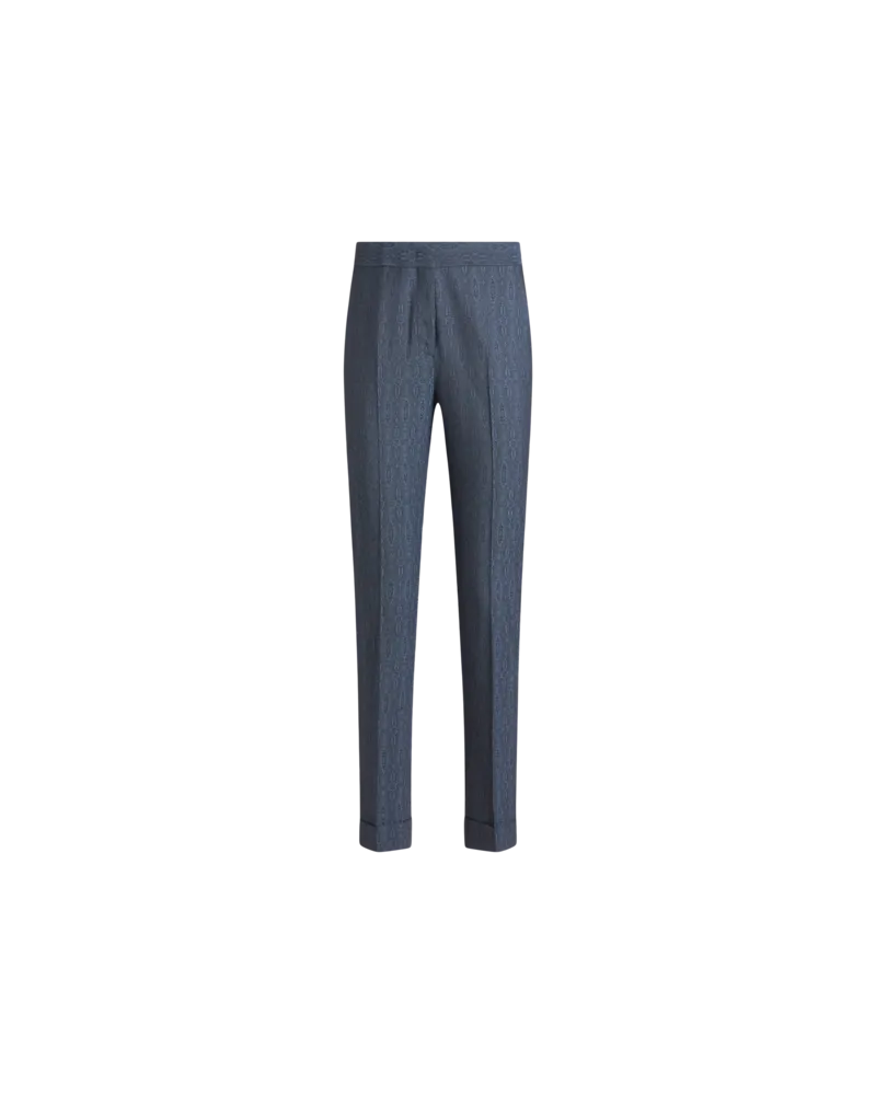 Etro Cropped Hose Aus Wolle, Damen, Navyblau, Größe Navyblau