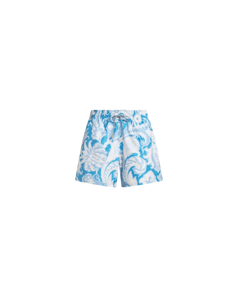 Etro Badeshorts Mit Blumenprint, Herren, Hellblau, Größe Hellblau
