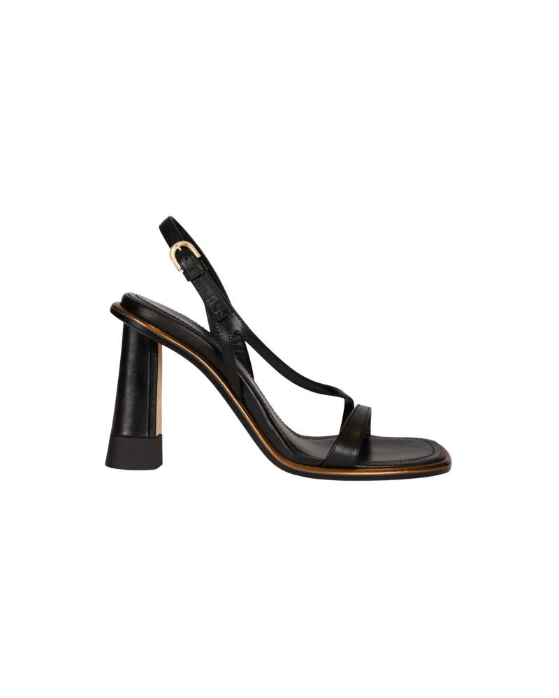 Etro Ledersandalen Mit Riemchen, Damen, Schwarz, Größe Schwarz