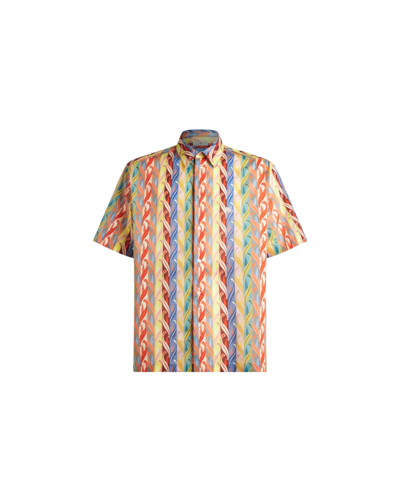 Etro Hemd  Summer Mit Mehrfarbigem Grafikdruck, Herren, Multicolor Multicolor