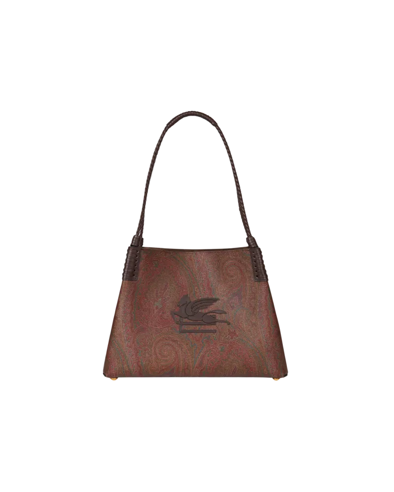 Etro Shoppingtasche Libra Klein Arnica, Damen, Braun Braun