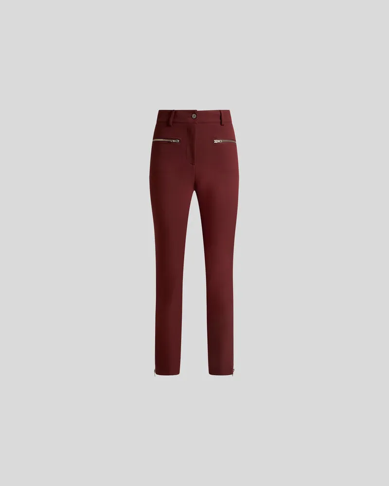 Etro Eng Anliegende Hose Mit Reissverschluss, Damen, Größe 