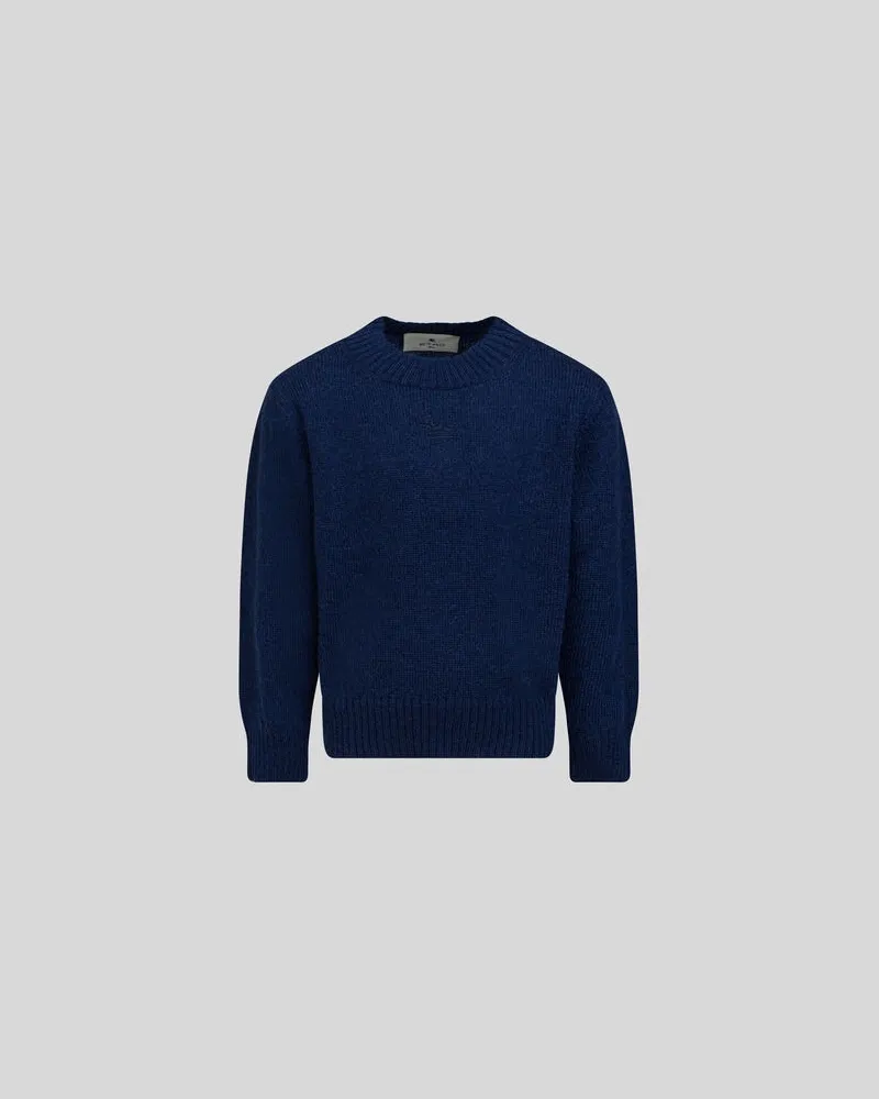 Etro Pullover Mit Logo Für Kinder, Blau, Größe Blau
