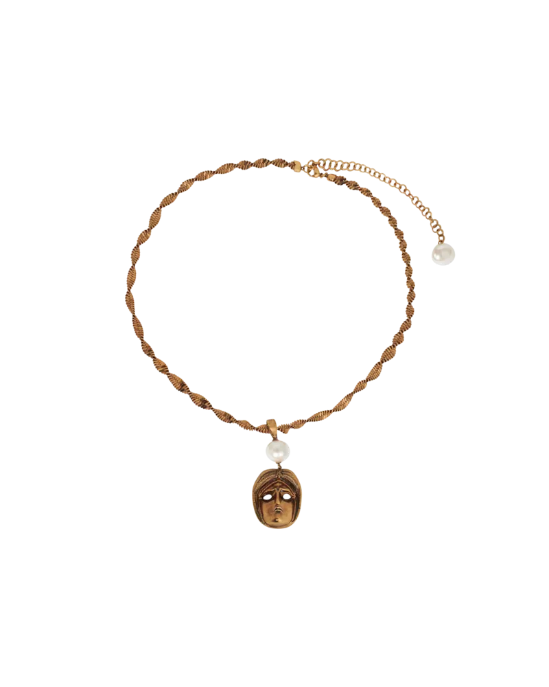 Etro Halskette Mit Anhänger, Damen, Gold Gold