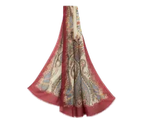Schal Aus Bedrucktem Kaschmir, Damen, Multicolor