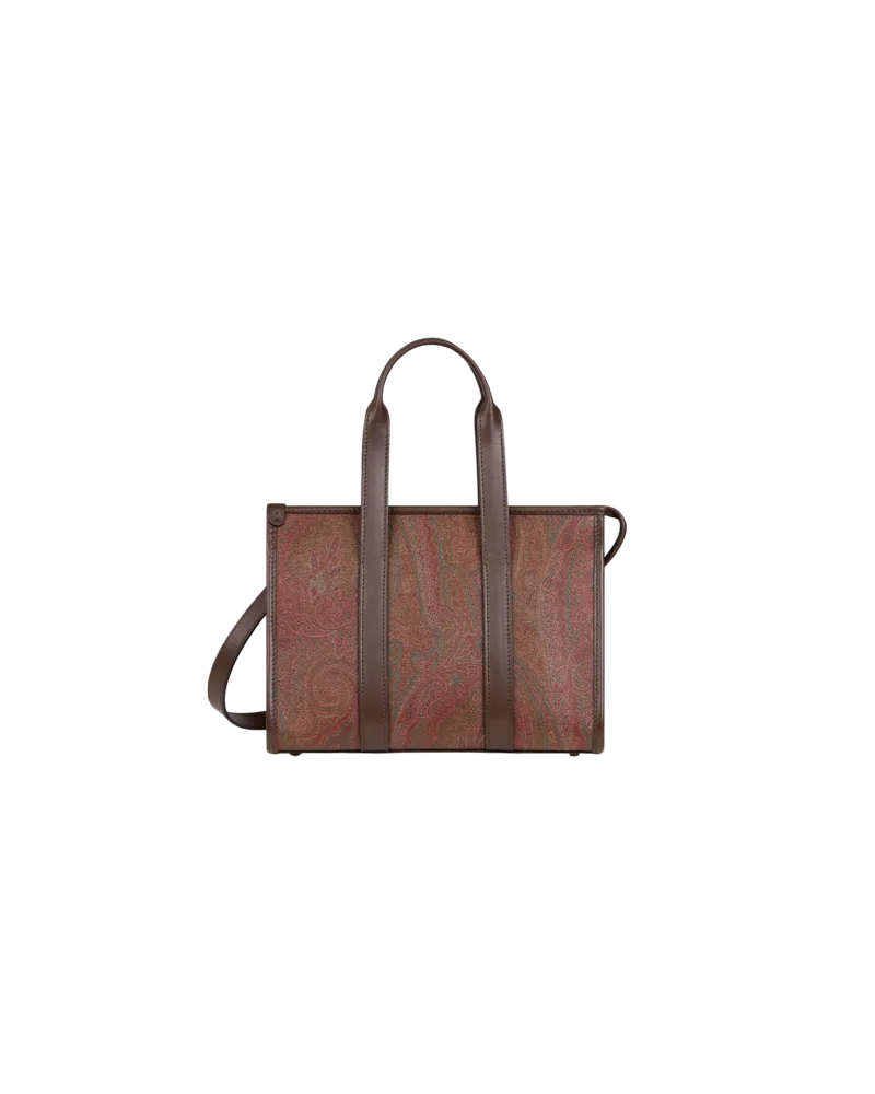 Etro Kleine Handtasche Mit Arnicamuster, Damen, Braun Braun