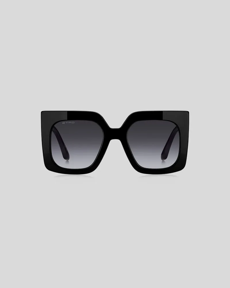 Etro Sonnenbrille Etromania, Damen, Schwarz Schwarz