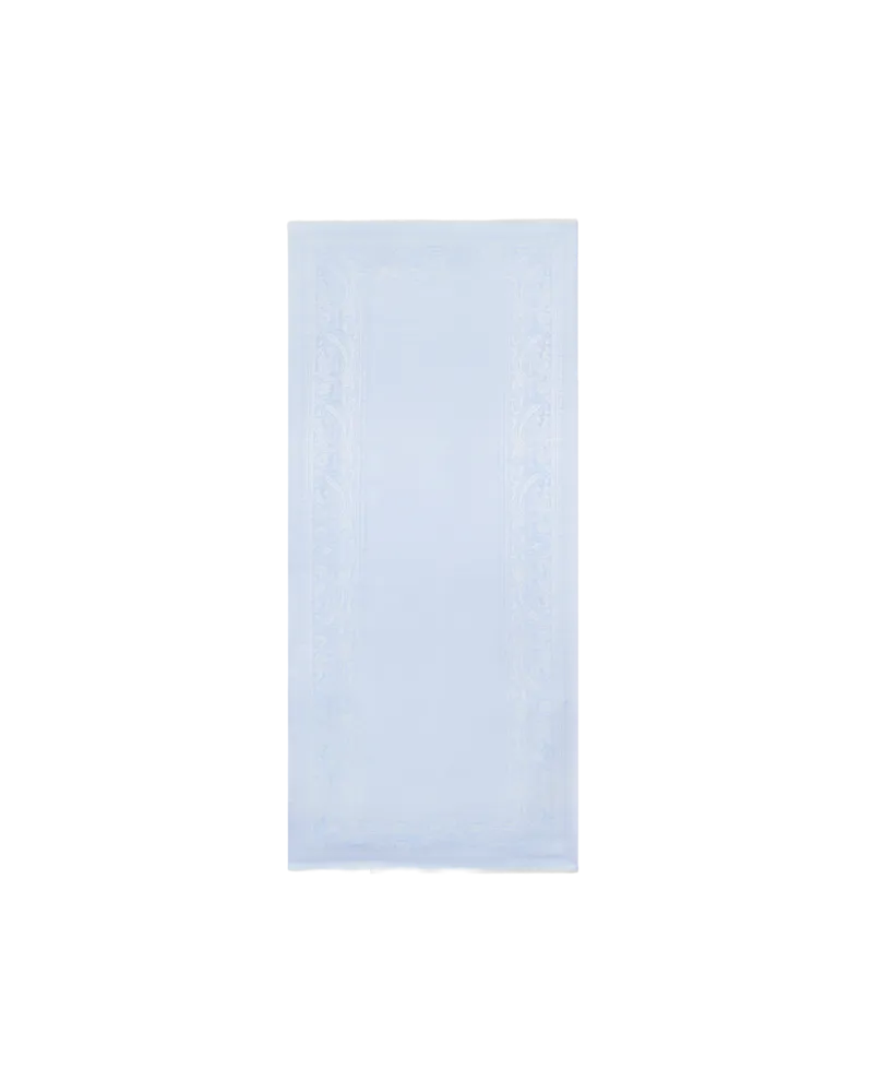 Etro Jacquard-schal Aus Wolle Und Seide Mit Floralem Paisley-motiv, Herren, Hellblau Hellblau