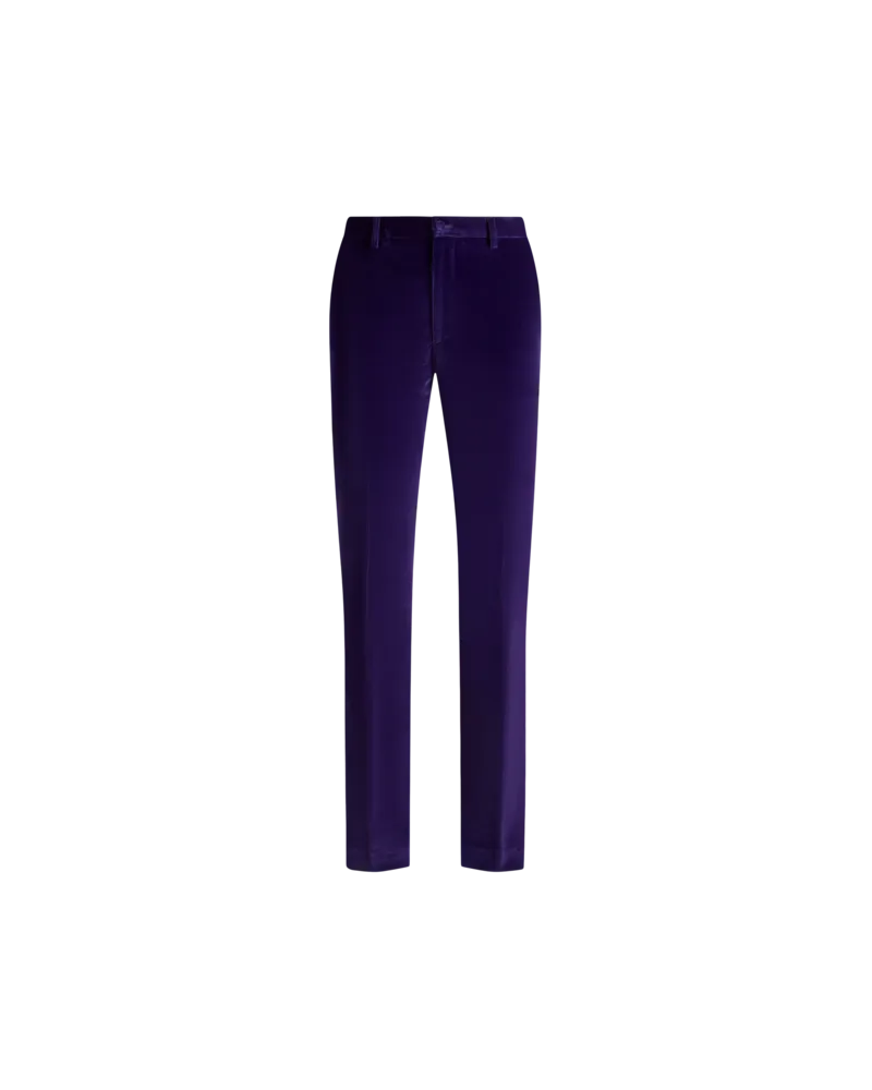 Etro Hose Aus Elastischem Samt, Herren, Violett, Größe Violett
