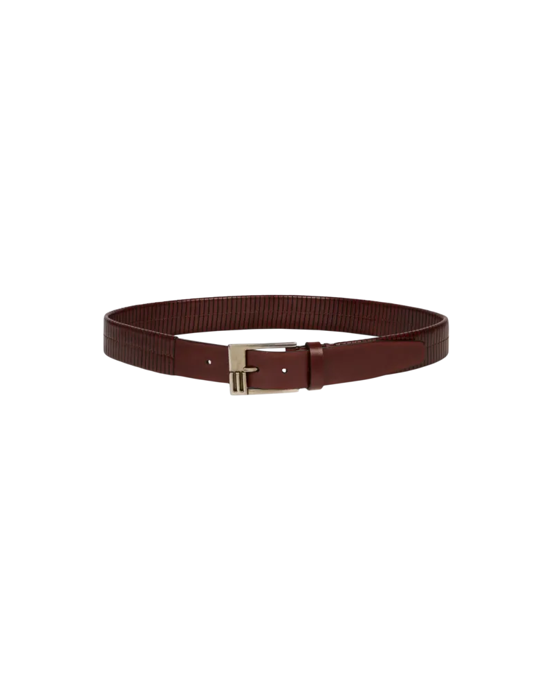 Etro Ledergürtel Mit Monogrammdetail, Herren, Braun, Größe Braun