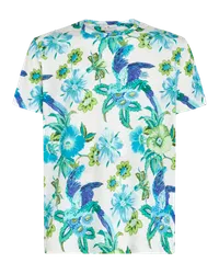 Etro Florales T-shirt Mit Logo, Hellblau Hellblau