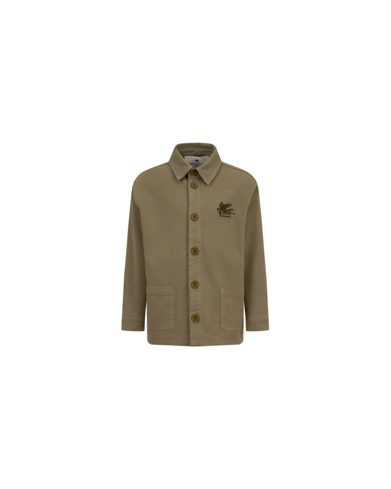 Etro Jacke Mit Legacy-prints Aus Baumwolle Mit Logo, Dunkelgrün, Größe Dunkelgrün