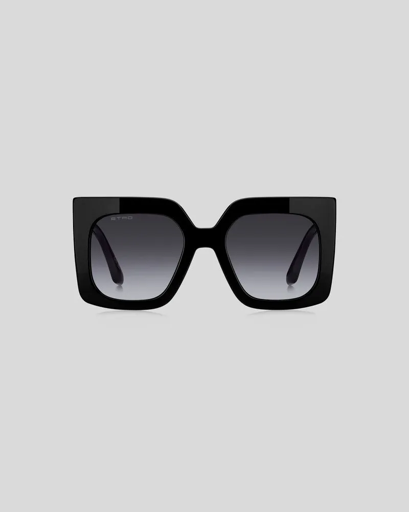 Etro Sonnenbrille Etromania, Damen, Schwarz Schwarz
