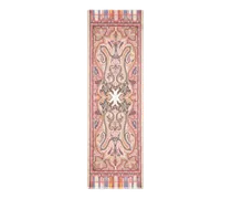 Mehrfarbiger Schal Aus Kaschmir Und Seide Mit Paisleymotiv, Damen, Rot