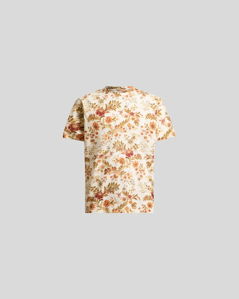 Etro T-shirt Aus Baumwolle Mit Floralem Print, Herren, Größe 