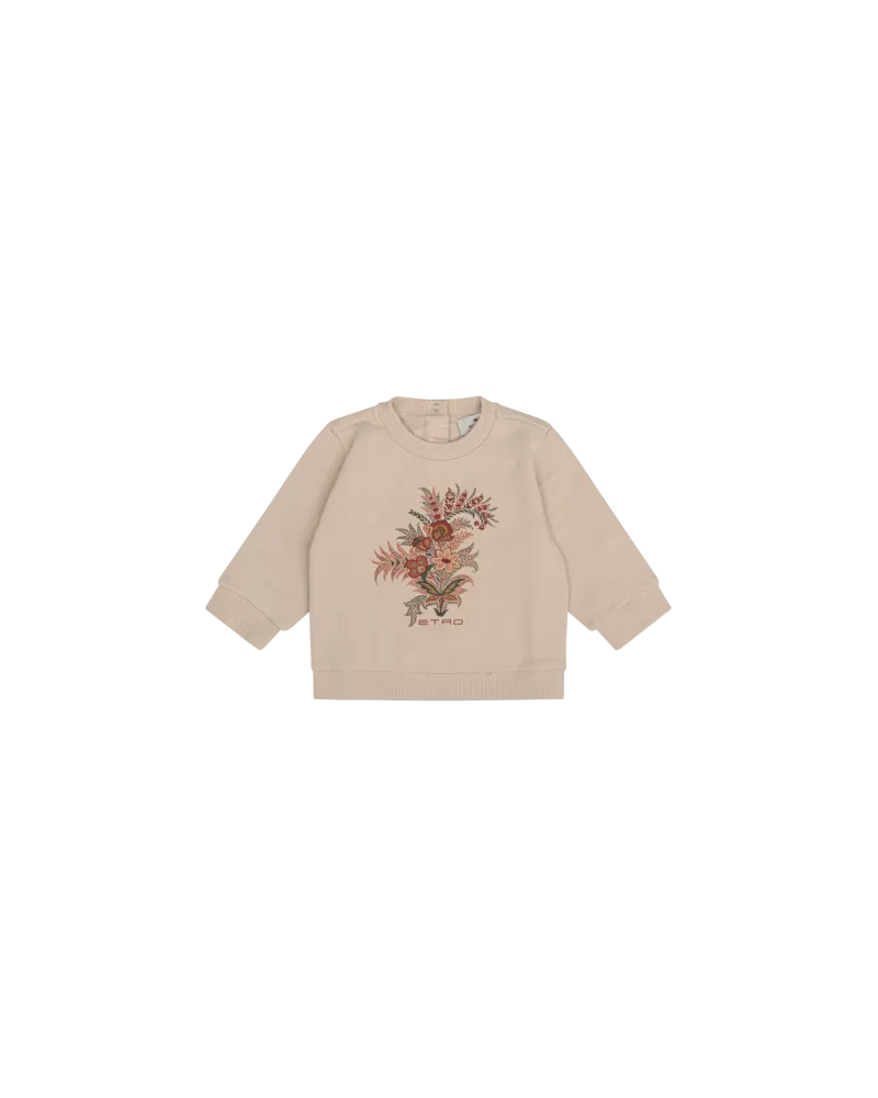 Etro Sweatshirt Mit Blumenprint, Beige, Größe Beige