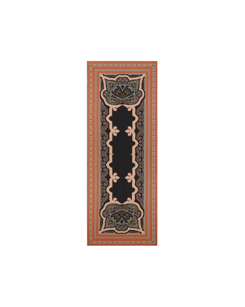 Etro Schal Aus Einer Fil-coupé-seiden-mischung, Damen, Braun Braun