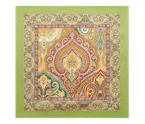 Einstecktuch Aus Seide Mit Paisleymotiv, Herren, Grün