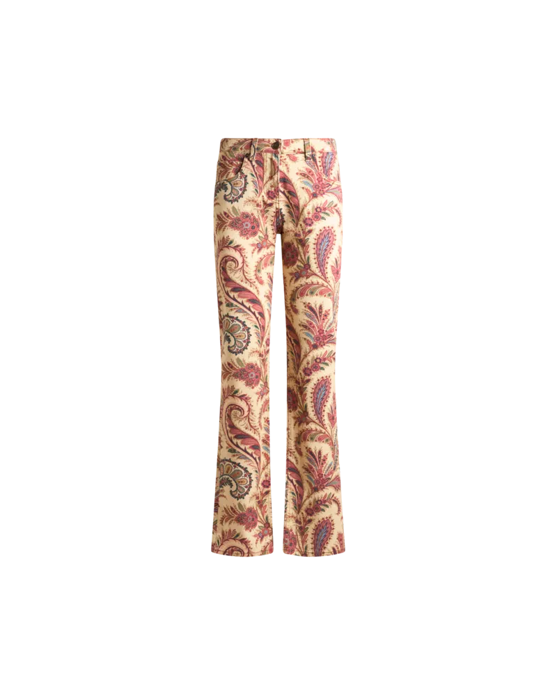 Etro Jeans Im Regular Fit Aus Bull-denim Mit Print, Damen, Multicolor, Größe Multicolor
