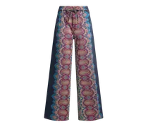 Culotte-jeans Mit Platziertem Print, Damen, Multicolor, Größe