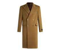 Zweireihiger Mantel Aus Kaschmir, Herren, Hellbraun, Größe