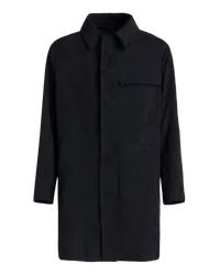 Etro Jacquard-trenchcoat Mit Paisleymustern, Navyblau Navyblau